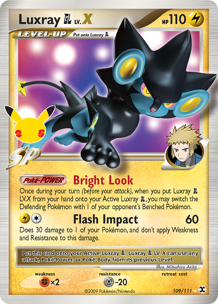 Celebrations Promo Luxray GL LV. X #109 / 111
